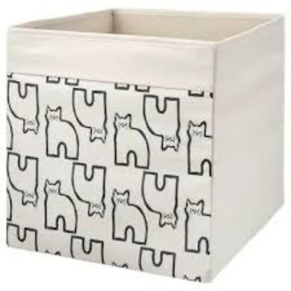 IKEA DRONA Cat Print Limited Edition Storage Box for Kallax Unit - Picture 1 of 5